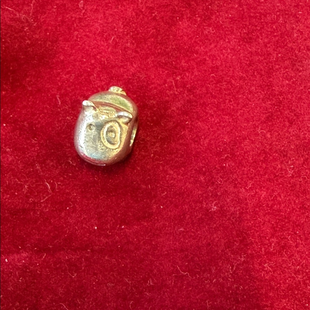 Silver Dog Charm